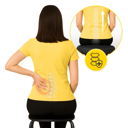 Sensomotoros párna MED+ 60 cm fekete