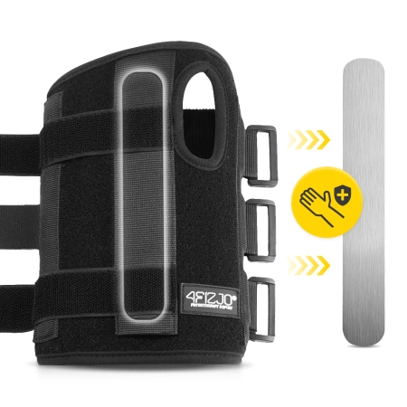 Merev sínnel ellátott csuklórögzítő jobb kézre