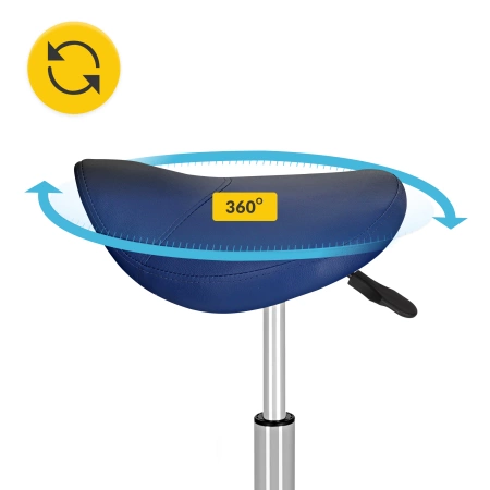 ERGO nyeregülésű forgószék, kék