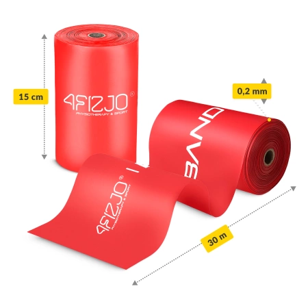 FLAT BAND rehabilitációs szalag, 2-4 kg, 30 m