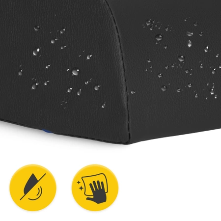 Félhenger párna, fekete