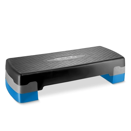 Standard 2 fokozatú, aerobik step lépcső, kék
