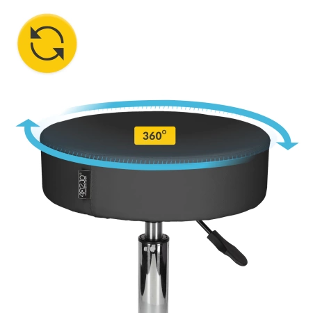 PURE forgó masszázsszék, fekete