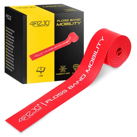 FLOSS BAND rehabilitációs edzőszalag, 1 mm, piros