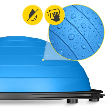 Egyensúlyozó félgömb gumis expanderrel, kék