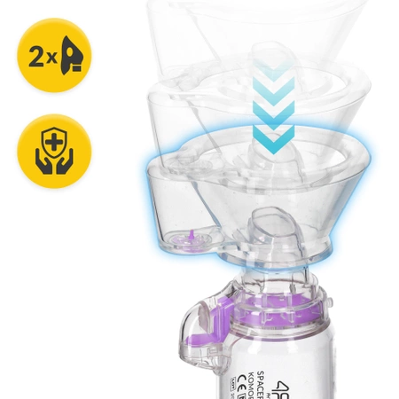 Inhalációs kamra, lila