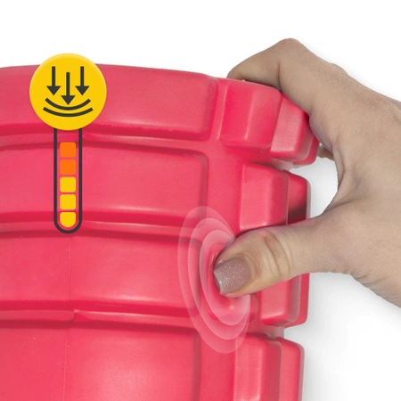 EVA bordázott masszázshenger, 33 cm, rózsaszín