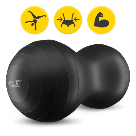AIR BALL PEANUT gimnasztikai labda, fekete