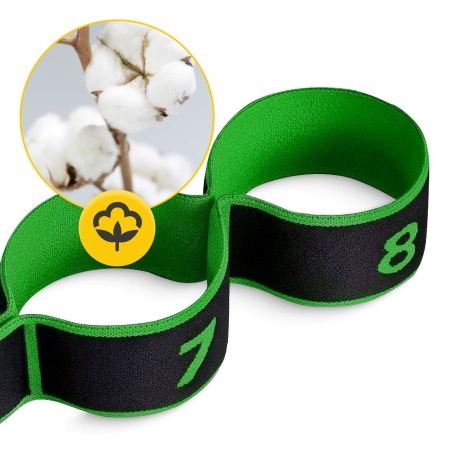 Fitness nyújtószalag, 90 cm, zöld