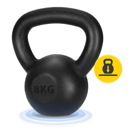 Öntöttvas kettlebell, 8 kg