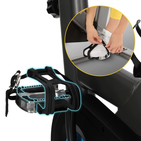 RACING spinning kerékpár, szürke