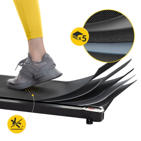 TM LIGHT elektromos futópad otthoni használatra, az íróasztal alatt