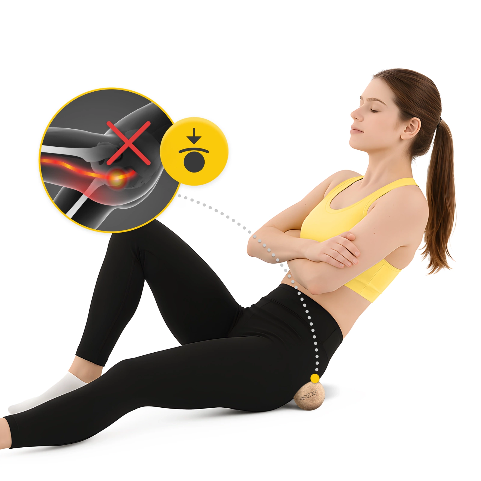 korkowa pilka do masazu rollowania pileczka pojedyncza punktowa korkowa eco