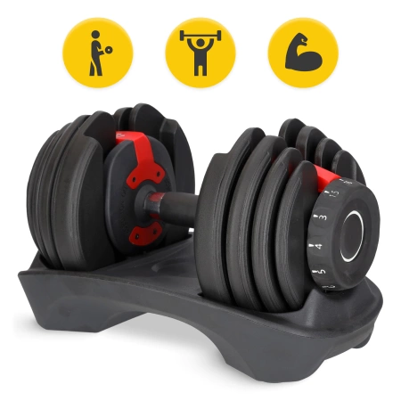 Premium állítható súlyzó, 16 kg