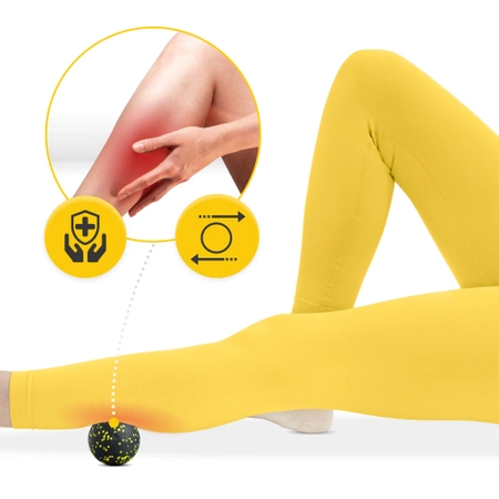 EPP masszázs labda, 8 cm, sárga