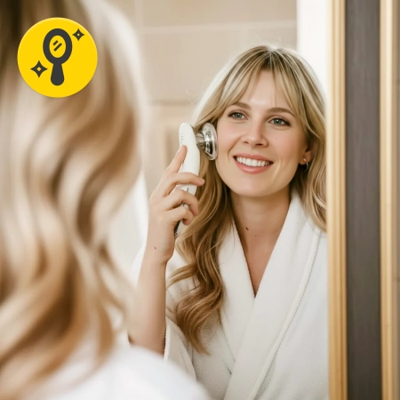 5 az 1-ben arcmasszírozó, tűmentes mezoterápia, EMS lifting