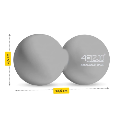 DOUBLE BALL dupla masszázslabda, szürke