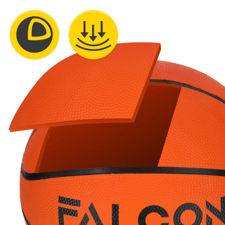 Falcon kosárlabda, 5-ös méret, narancssárga