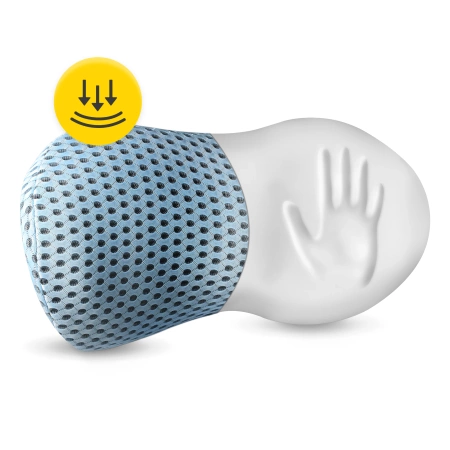 Ortopédiai ágyéki ülőpárna, kék