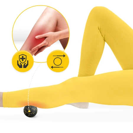 EPP masszázs labda, 8 cm, arany