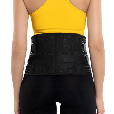 Ortopéd derékrögzítő, M, fekete