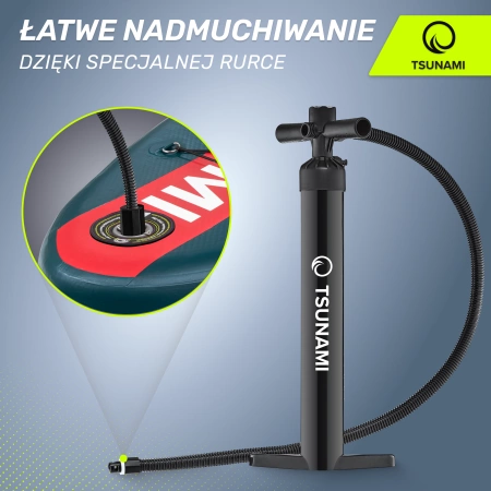 TSUNAMI nagynyomású kézi pumpa SUP deszkákhoz