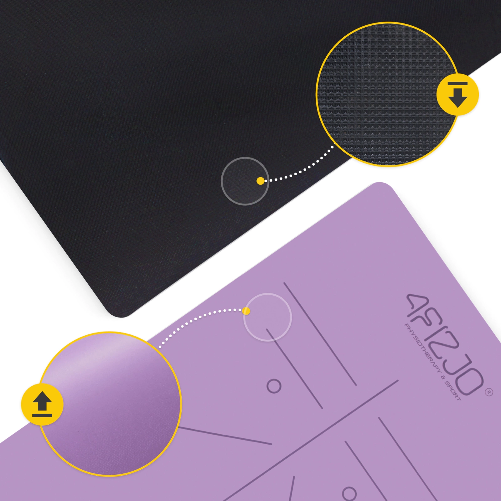 mata do jogi medytacji kauczukowa