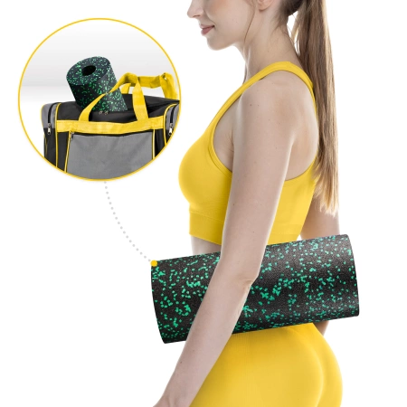 EPP habszivacs masszázshenger, 33 cm, zöld