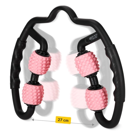 Bordázott masszázsroller, rózsaszín