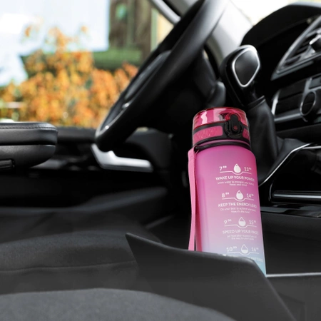 Gyerek kulacs, motivációs minta, 1 L, rózsaszín