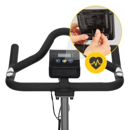 RACING spinning szobakerékpár, szürke