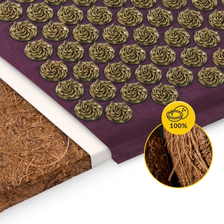 ECO akupresszúrás matrac hajdina és kókusz töltettel, lila