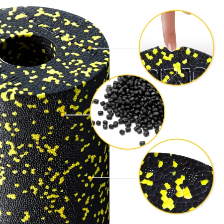 EPP masszázshenger és golyó készlet, 3 db, sárga