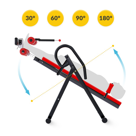 Gerincnyújtó pad, piros