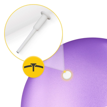 Pilates labda, 22 cm, lila