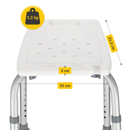 Hosszúkás zuhanyszék