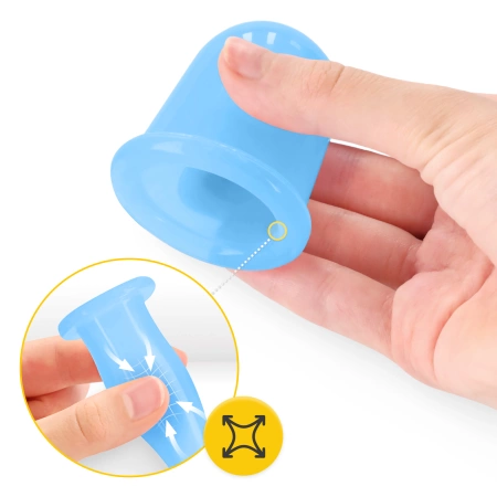 FACE+ szilikonköpöly készlet, 5 db, kék