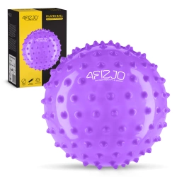 Tüskés rehabilitációs labda, 20 cm, lila