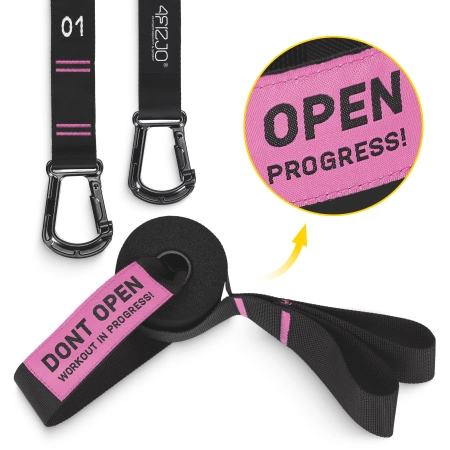 ABS húzódzkodó torna gyűrűk, fekete és rózsaszín