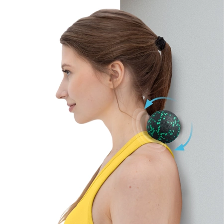 EPP dupla masszázslabda, 12 cm, zöld