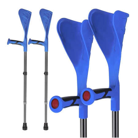 PRO állítható ortopéd mankó, kék