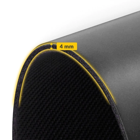 4 mm-es fekete csúszásgátló jóga- és tornaszőnyeg