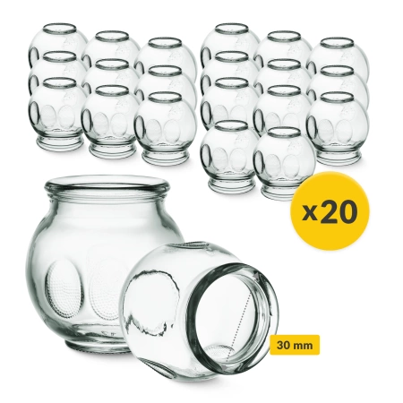 Üvegköpöly készlet, 20 db