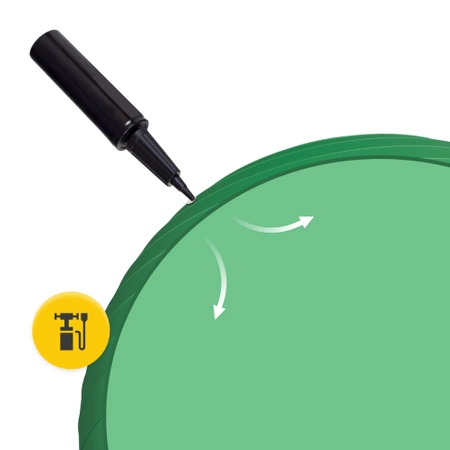 Felfújható gimnasztikai labda, 75 cm, zöld