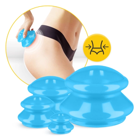 Gumiköpöly készlet, 4 db, kék