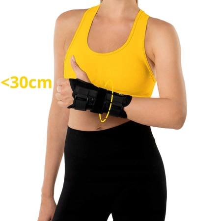 Merev sínnel ellátott csuklórögzítő bal kézre