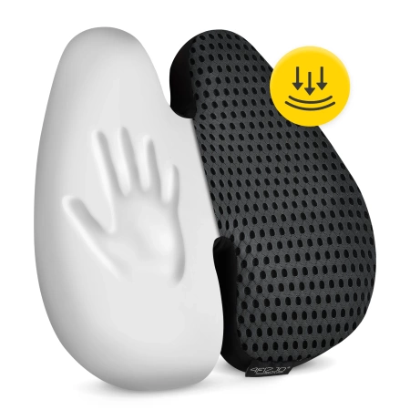 Ortopéd háttámasz párna, fekete