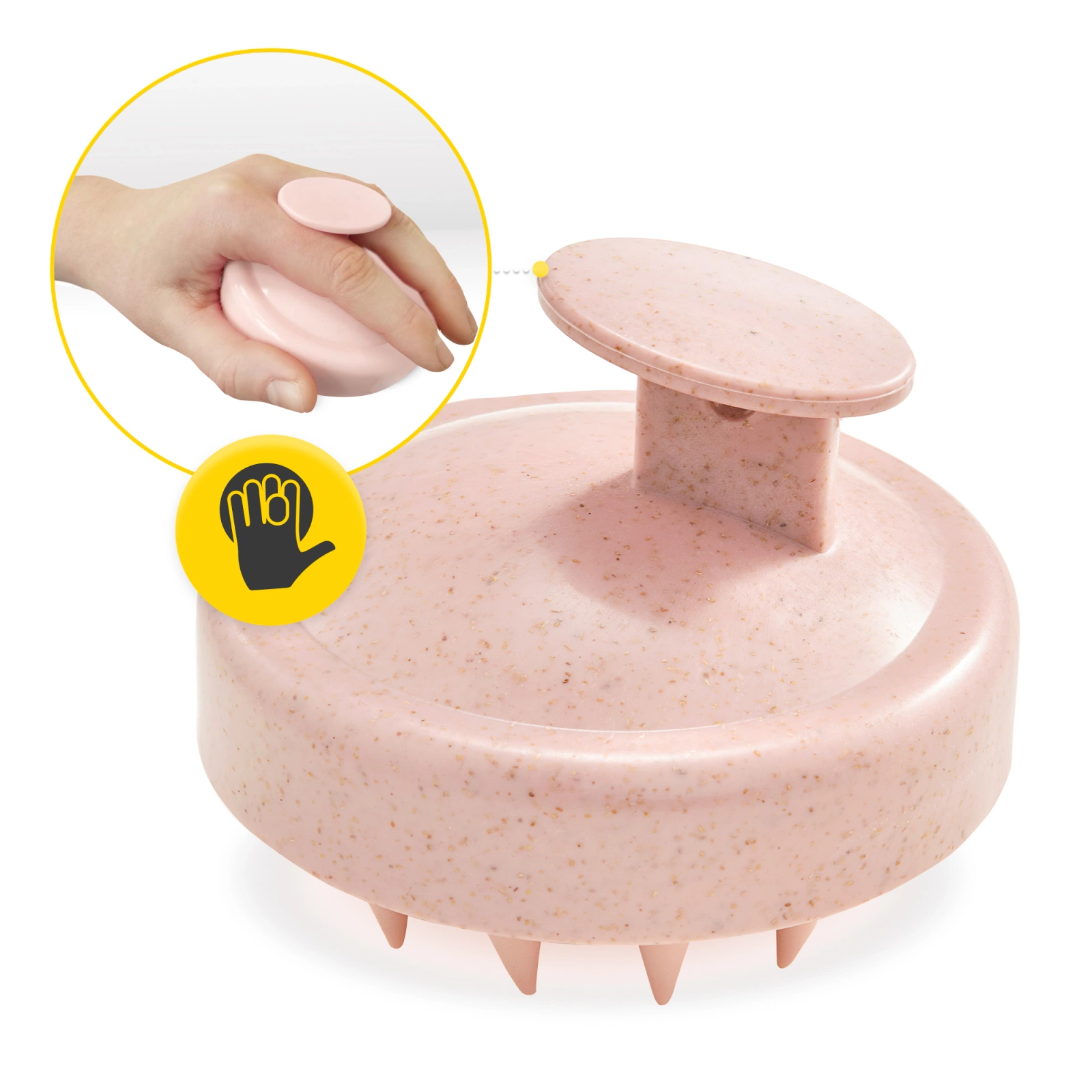 SZCZOTKA SILIKONOWA TO MASAŻU MYCIA GŁOWY WŁOSÓW