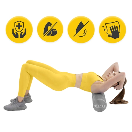 CARE+ bordázott masszázshenger, 60 cm, szürke