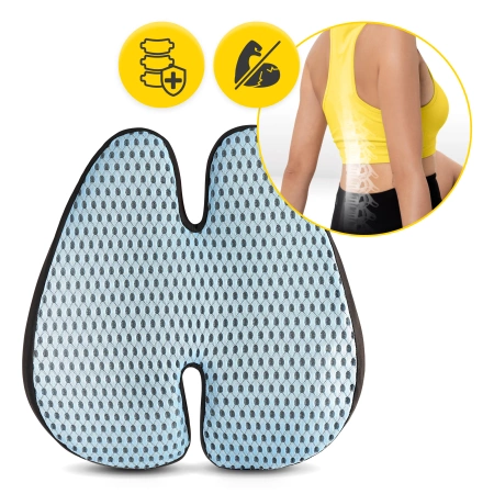 Ortopéd háttámasz párna, kék